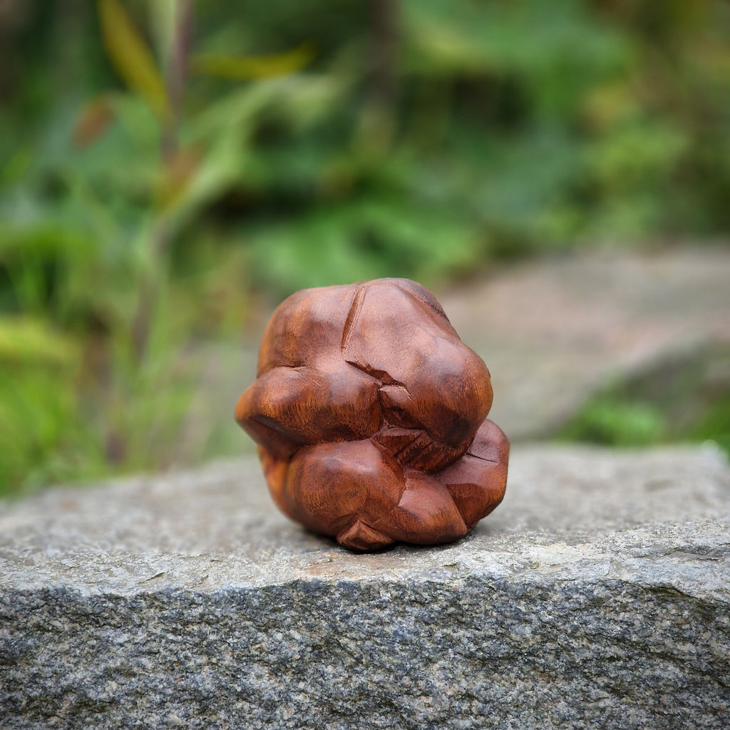 Yogiman Orang Malu Skulptur Holzfigur Holzskulptur Meditation Yogi 10 cm