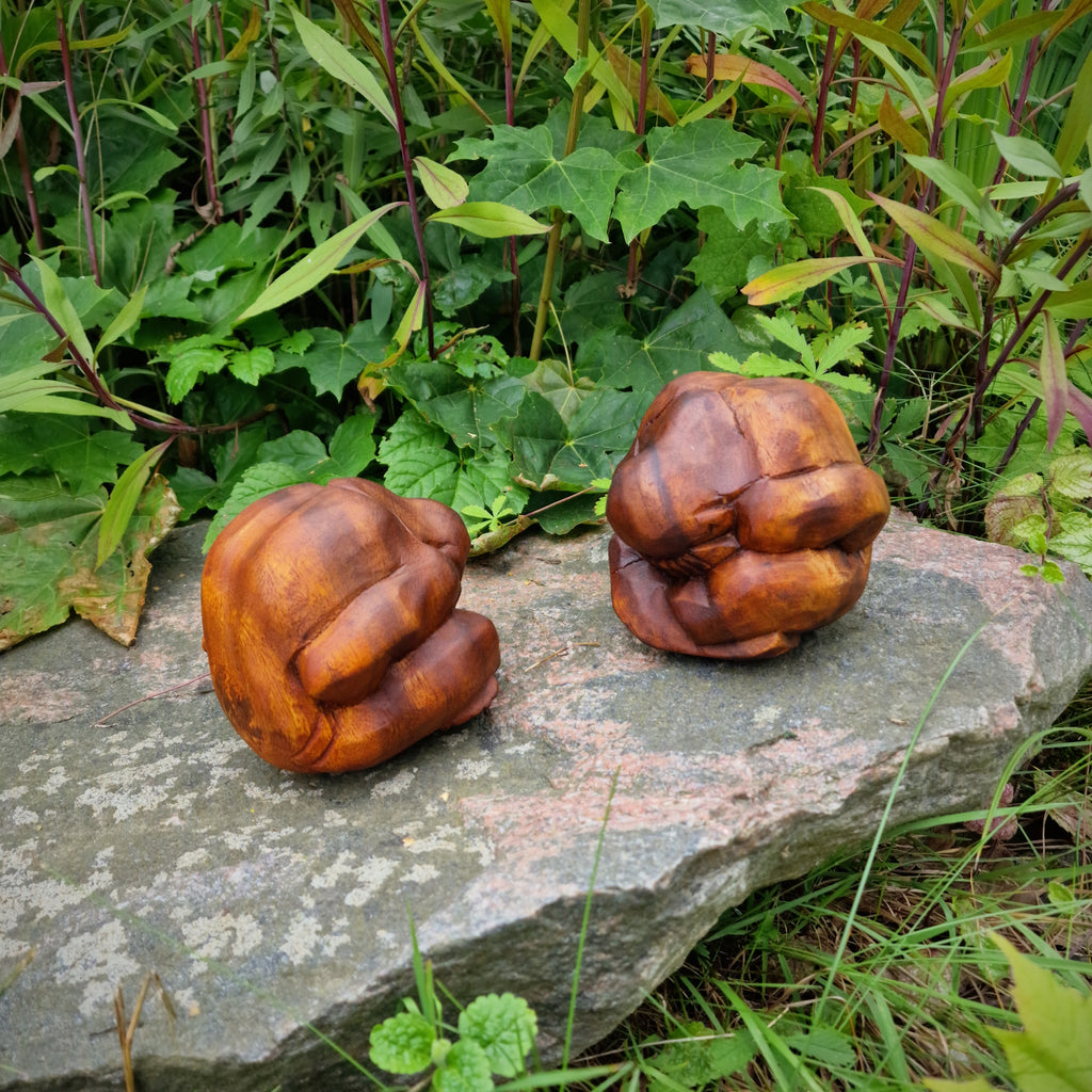 Yogiman Orang Malu Skulptur Holzfigur Holzskulptur Meditation Yogi 10 cm