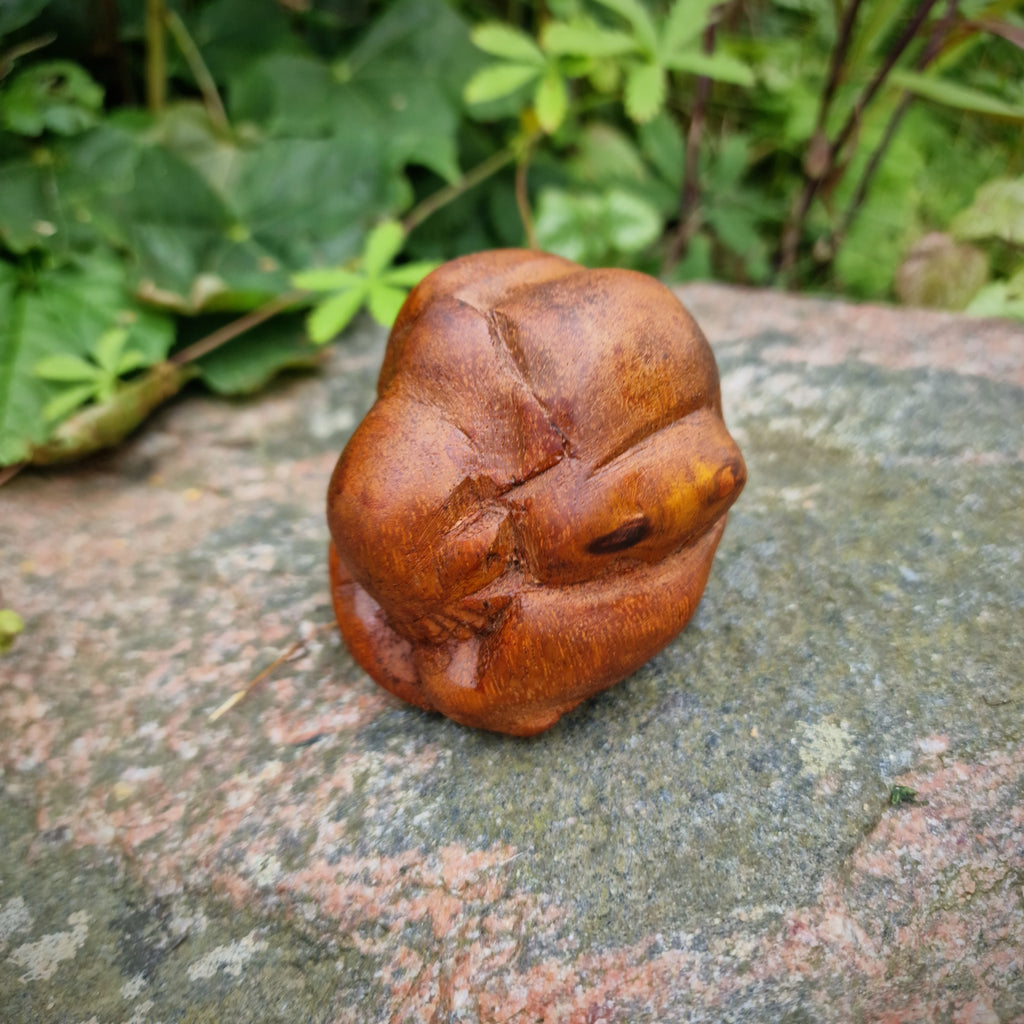 Yogiman Orang Malu Skulptur Holzfigur Holzskulptur Meditation Yogi klein