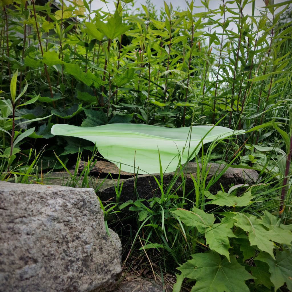 Alabaster Brunnenschale grün