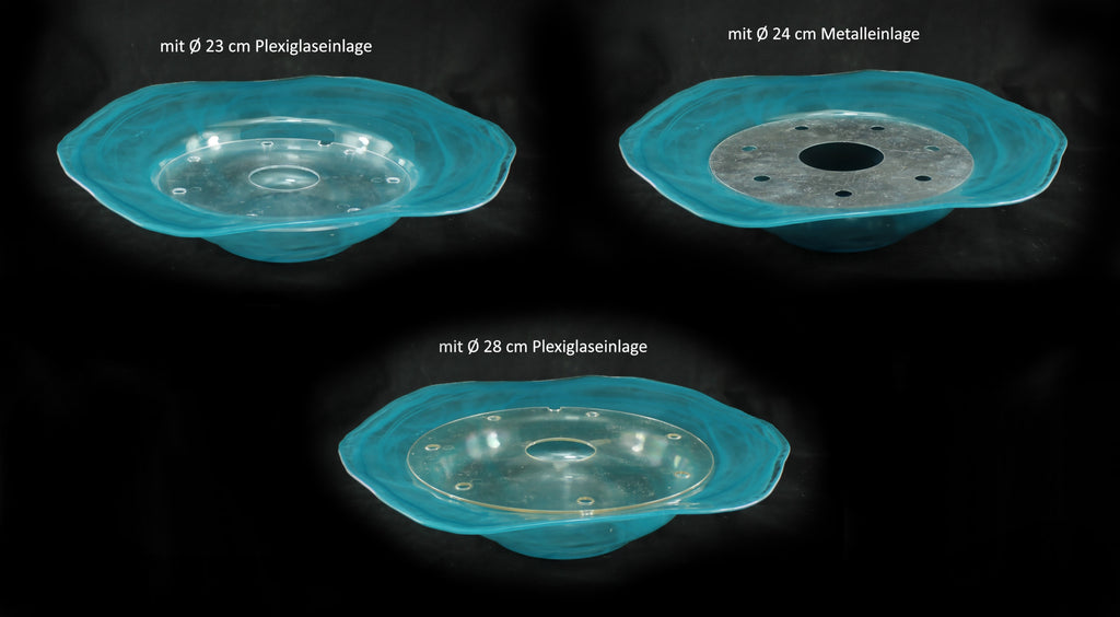 Brunnenschale Plexiglaseinlage